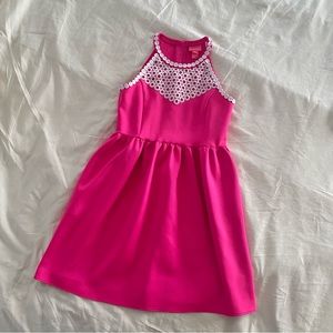 Lilly Pulitzer Girl's Hot Pink Little Kinley Dress